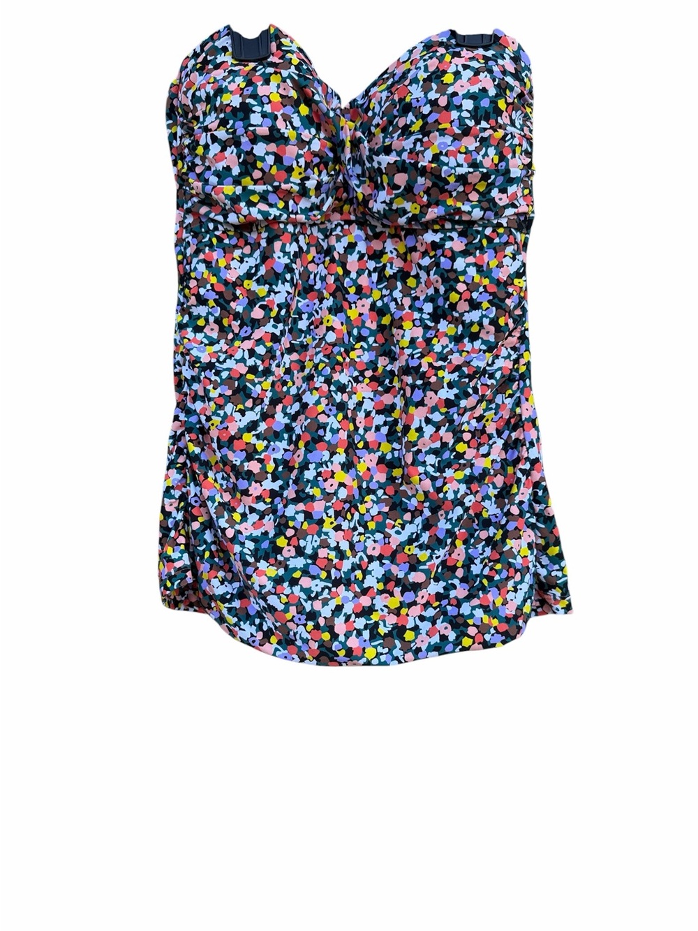 Anne Cole Strapless Floral Confetti Swim halter top size large